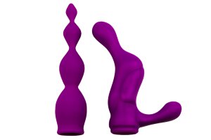 Насадки для двостороннього вібратора Adrien Lastic AD-2X - Anal set AD20363