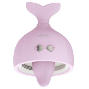 Вібростимулятор для клітора і сосків Leten Kissing Fish з вакуумом і віброязкиом, 10 режимів роботи
