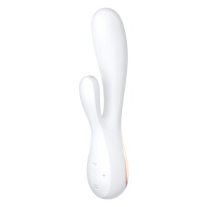 Смарт-вібратор кролик Satisfyer Mono Flex White, 2 мотори, управління через інтернет SO3901