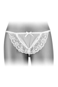 Трусики-стрінги з перловою ниткою Fashion Secret KATIA White