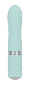 Розкішний вібратор PILLOW TALK - Flirty Teal з кристалом Swarovski, гнучка головка