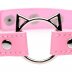 Чокер Master Series Kinky Kitty Ring Slim Choker - Pink