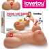 Мастурбатор торс Lovetoy 9.5 кг 55 см кібершкіра лялька вагіна анус груди