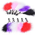 Затискачі бдсм для сосків з пір'їнками пухнасті Feather Nipplettes 2 штуки пух різних кольорів Рожевий