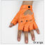 Шкіряні рукавички без пальців Love Glove із серцем жіночі для автомобілістів та у спортзал екошкіри Помаранчевий
